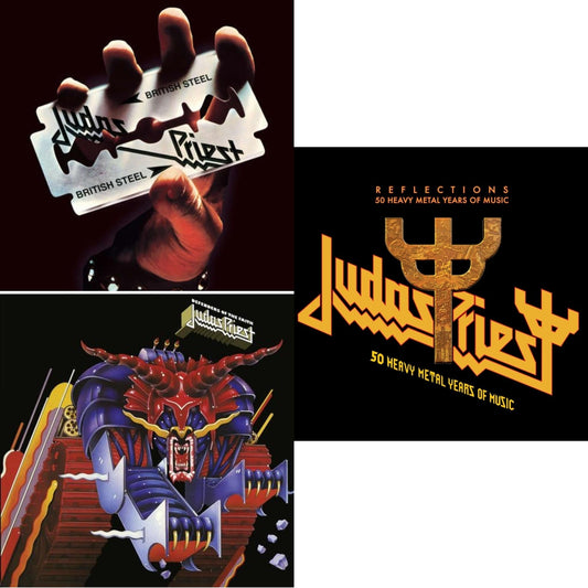 Reflections - 50 Heavy Metal Years Of Music (2LP/180G/Red Vinyl) & Defenders Of The Faith (180G/Dl Code) & British Steel (180G)(Dl Code)
