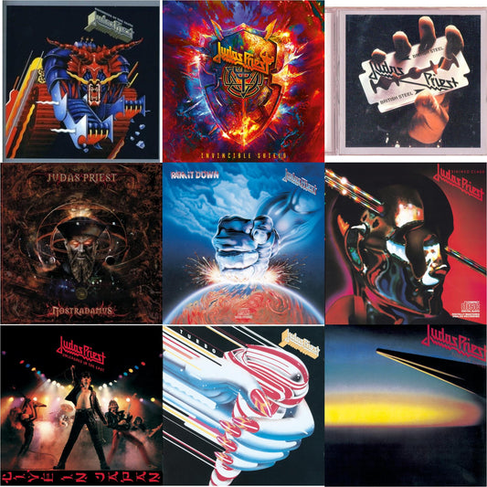 Judas Priest - Invincible Shield & Defenders Of The Faith & British Steel & Nostradamus & Ram It Down & Stained Class & Turbo & Point Of Entry & Unleashed In The East - CD Bundle