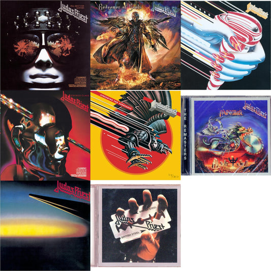 Judas Priest - British Steel & Painkiller & Stained Class & Turbo & Hell Bent For Leather & Point Of Entry & Screaming For Vengeance & Redeemer Of Souls - CD Bundle