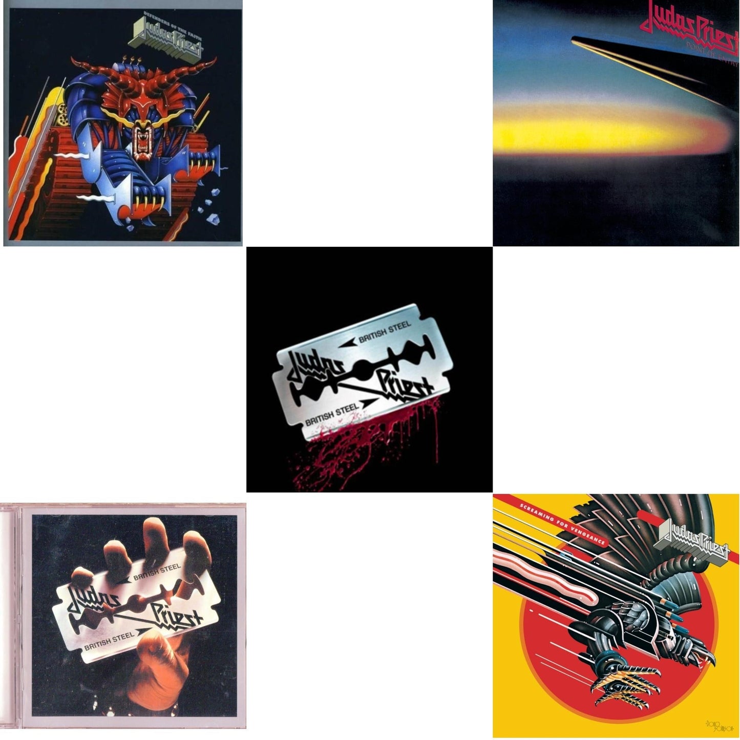 Defenders Of The Faith & British Steel & British Steel (30Th Anniversary Legacy Edition) & Point Of Entry & Screaming For Vengeance