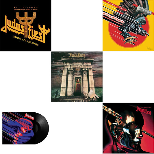 Reflections - 50 Heavy Metal Years Of Music (2LP/180G/Red Vinyl) & Turbo 30 (150G) & Sin After Sin (180G/Dl Card) & Stained Class (180G/Dl Card) & Screaming For Vengeance (180G/Dl Card)