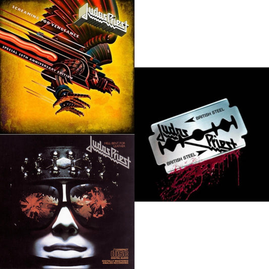 Judas Priest - British Steel (30Th Anniversary Legacy Edition) & Screaming For Vengeance (30Th Anniversary Edition) & Hell Bent For Leather - CD Bundle