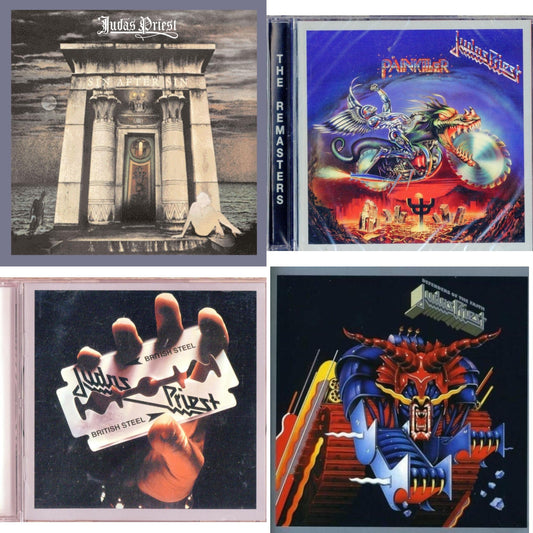 Judas Priest - Defenders Of The Faith & British Steel & Painkiller & Sin After Sin - CD Bundle