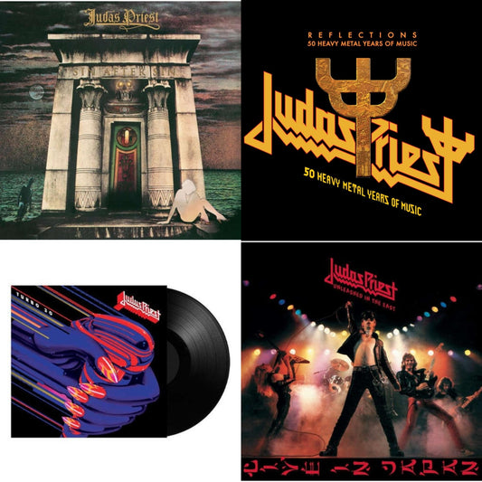 Reflections - 50 Heavy Metal Years Of Music (2LP/180G/Red Vinyl) & Turbo 30 (150G) & Sin After Sin (180G/Dl Card) & Unleashed In The East: Live In Japan (180G/Dl Card)
