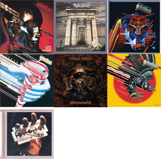 Judas Priest - Defenders Of The Faith & British Steel & Nostradamus & Stained Class & Turbo & Screaming For Vengeance & Sin After Sin - CD Bundle