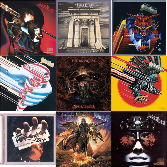 Judas Priest - Defenders Of The Faith & British Steel & Nostradamus & Stained Class & Turbo & Hell Bent For Leather & Screaming For Vengeance & Sin After Sin & Redeemer Of Souls - CD Bundle
