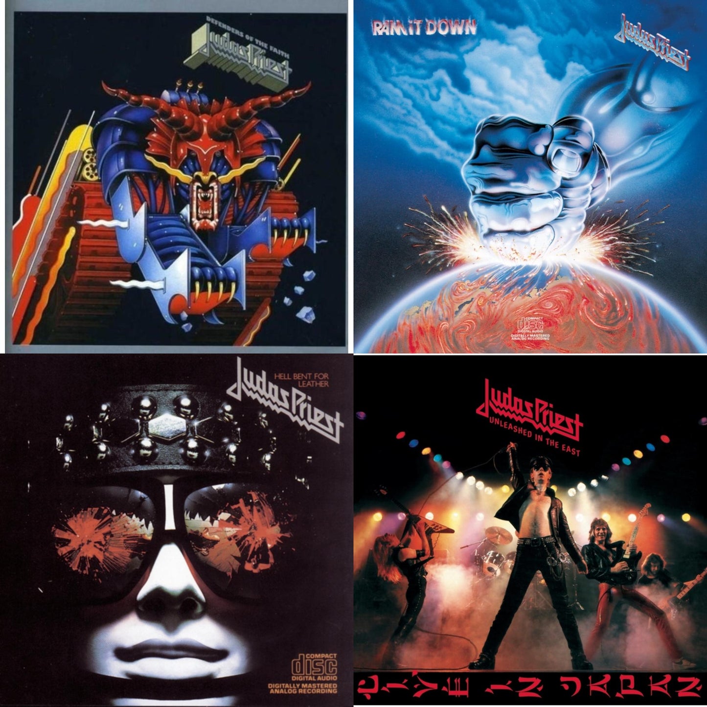 Defenders Of The Faith & Ram It Down & Hell Bent For Leather & Unleashed In The East