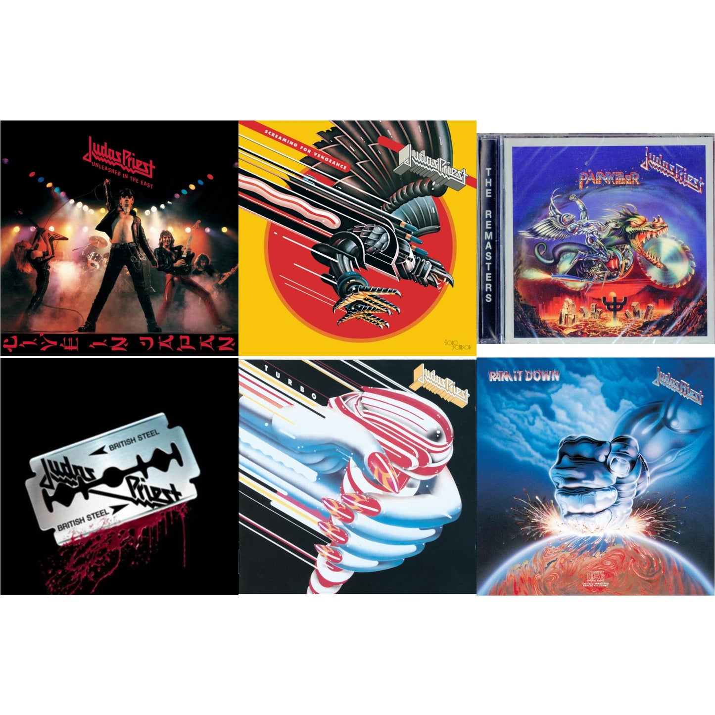 Painkiller & British Steel (30Th Anniversary Legacy Edition) & Ram It Down & Turbo & Screaming For Vengeance & Unleashed In The East