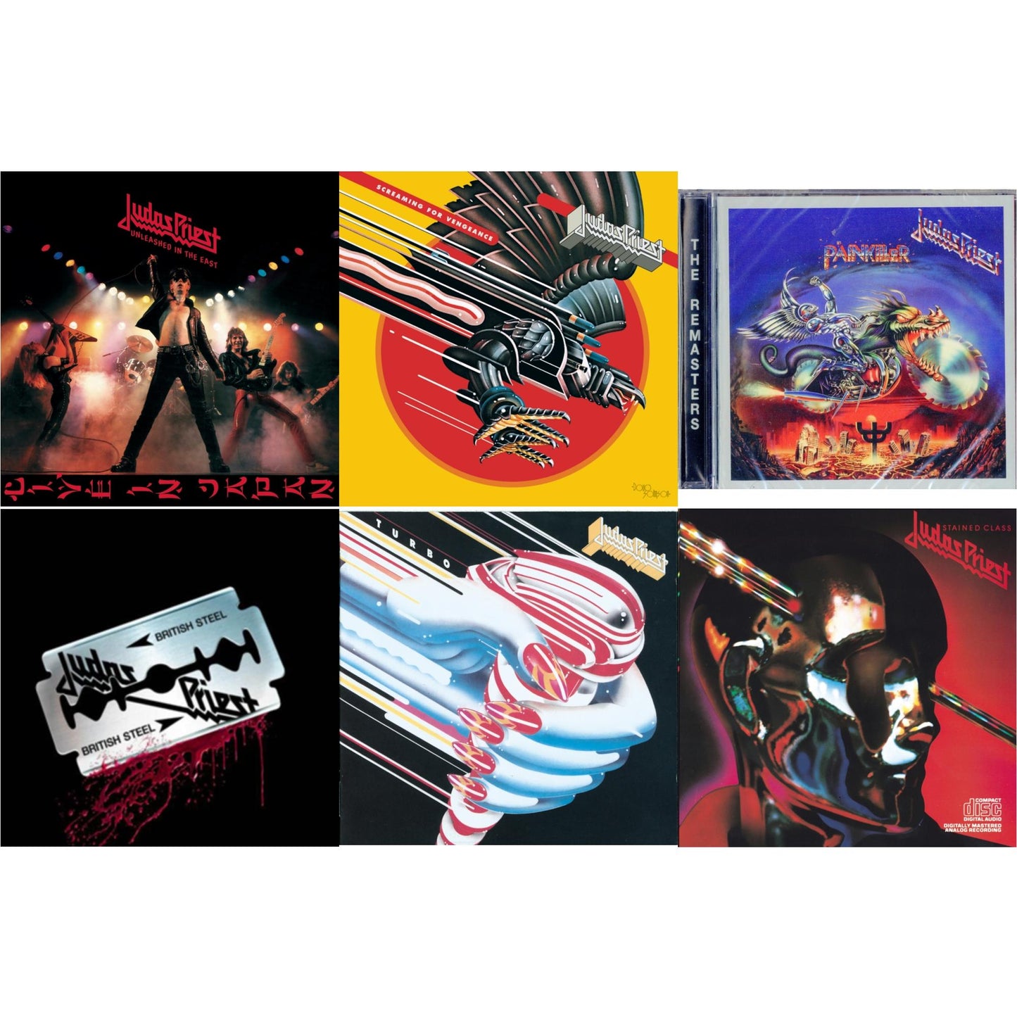 Painkiller & British Steel (30Th Anniversary Legacy Edition) & Stained Class & Turbo & Screaming For Vengeance & Unleashed In The East