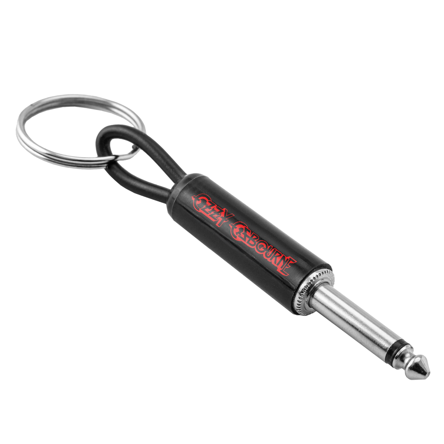 Ozzy Logo Guitar Plug Keychain