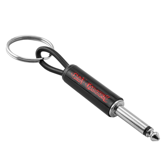Ozzy Logo Guitar Plug Keychain