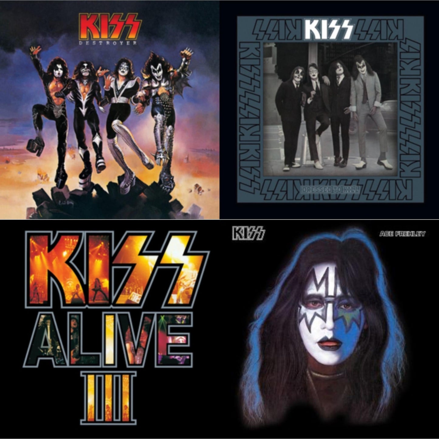 Destroyer & Dressed To Kill & Alive Iii & Ace Frehley