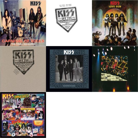 Kiss Off The Soundboard: Live In Virginia Beach (3LP) & Kiss Off The Soundboard: Donington 1996 (Live) (3LP) & Unmasked & Dressed To Kill & Carnival Of Souls & Love Gun & Mtv Unplugged