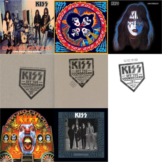 Kiss Off The Soundboard: Live In Virginia Beach (3LP) & Kiss Off The Soundboard: Donington 1996 (Live) (3LP) & Kiss Off The Soundboard: Live In Des Moines (2LP) & Psycho Circus & Dressed To Kill & Carnival Of Souls & Rock & Roll Over & Ace Frehley