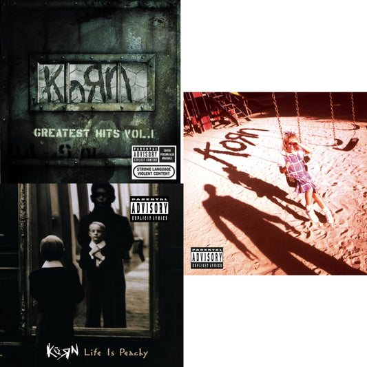 Korn - Greatest Hits Vol.1 & Life Is Peachy & Korn (Explicit) - CD Bundle