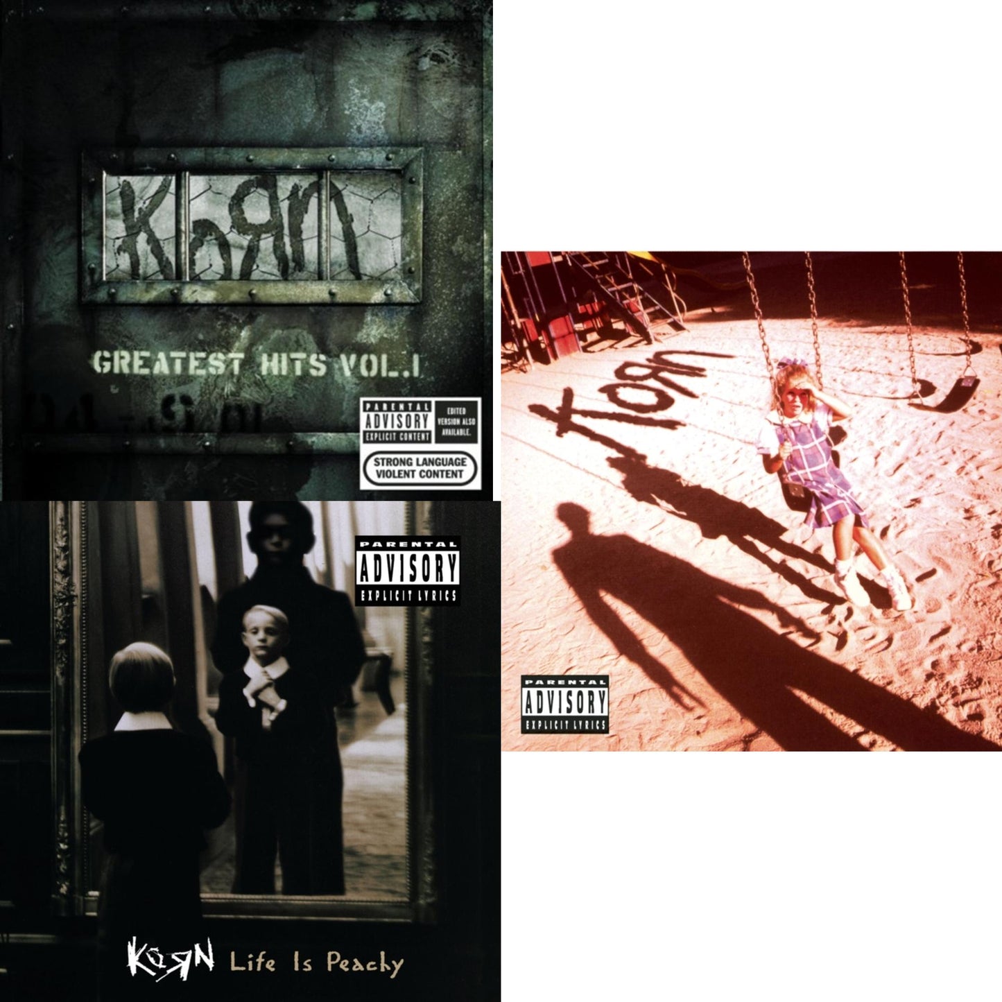 Korn - Greatest Hits Vol.1 & Life Is Peachy & Korn (Explicit) - CD Bundle