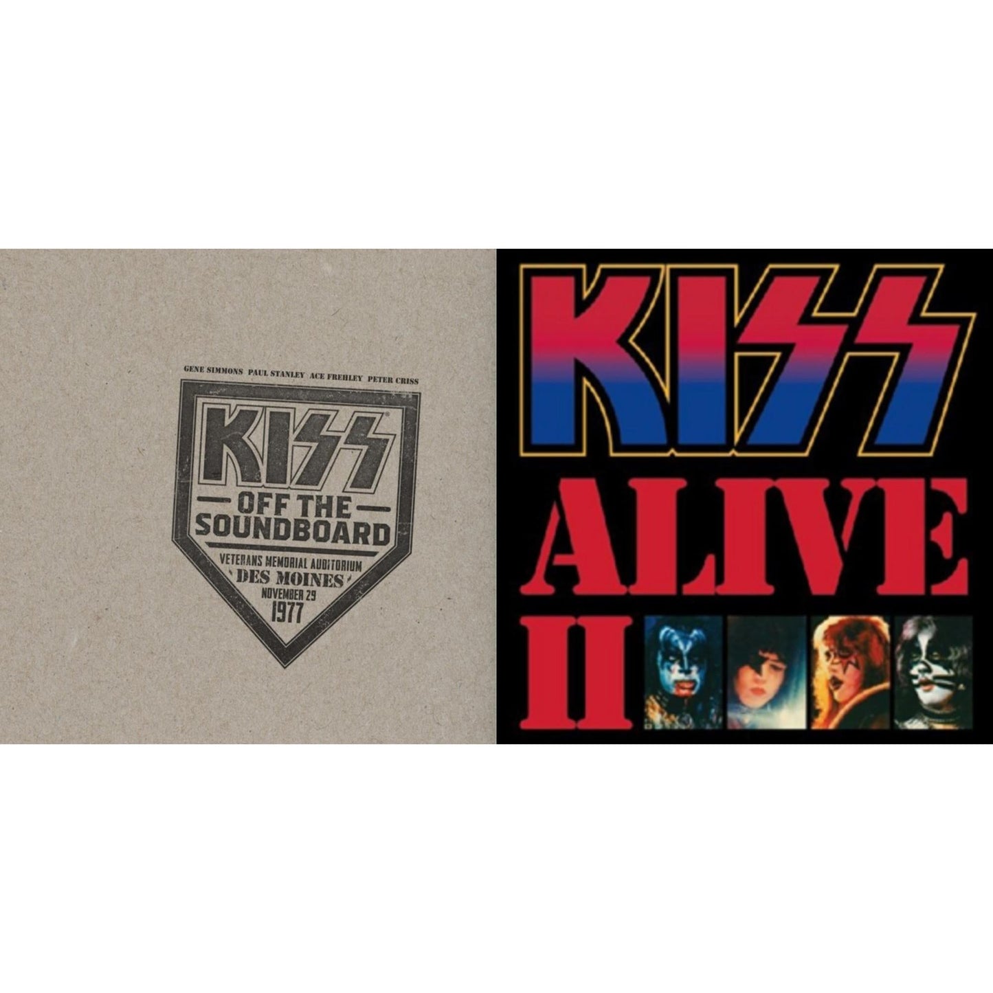Kiss Off The Soundboard: Live In Des Moines (2LP) & Alive Ii