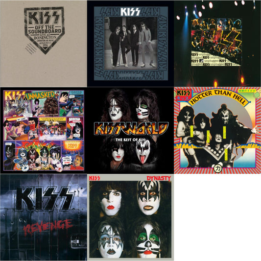 Kiss Off The Soundboard: Donington 1996 (Live) (3LP) & Revenge & Dynasty & Hotter Than Hell & Unmasked & Dressed To Kill & Mtv Unplugged & Kissworld - The Best Of Kiss (2 LP)