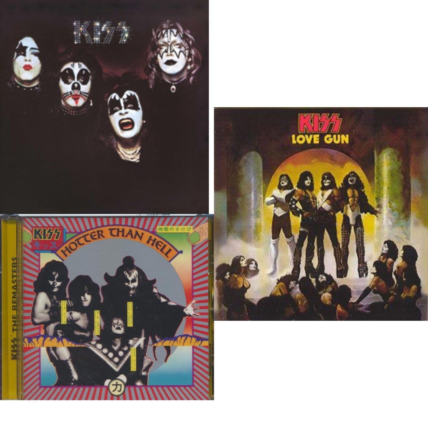 Kiss & Hotter Than Hell & Love Gun