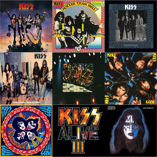 Destroyer & Hotter Than Hell & Dressed To Kill & Carnival Of Souls & Mtv Unplugged & Crazy Nights & Rock & Roll Over & Alive Iii & Ace Frehley