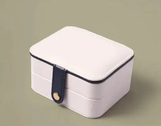 Portable Jewelry Box for Earrings and Necklaces, Minimalist