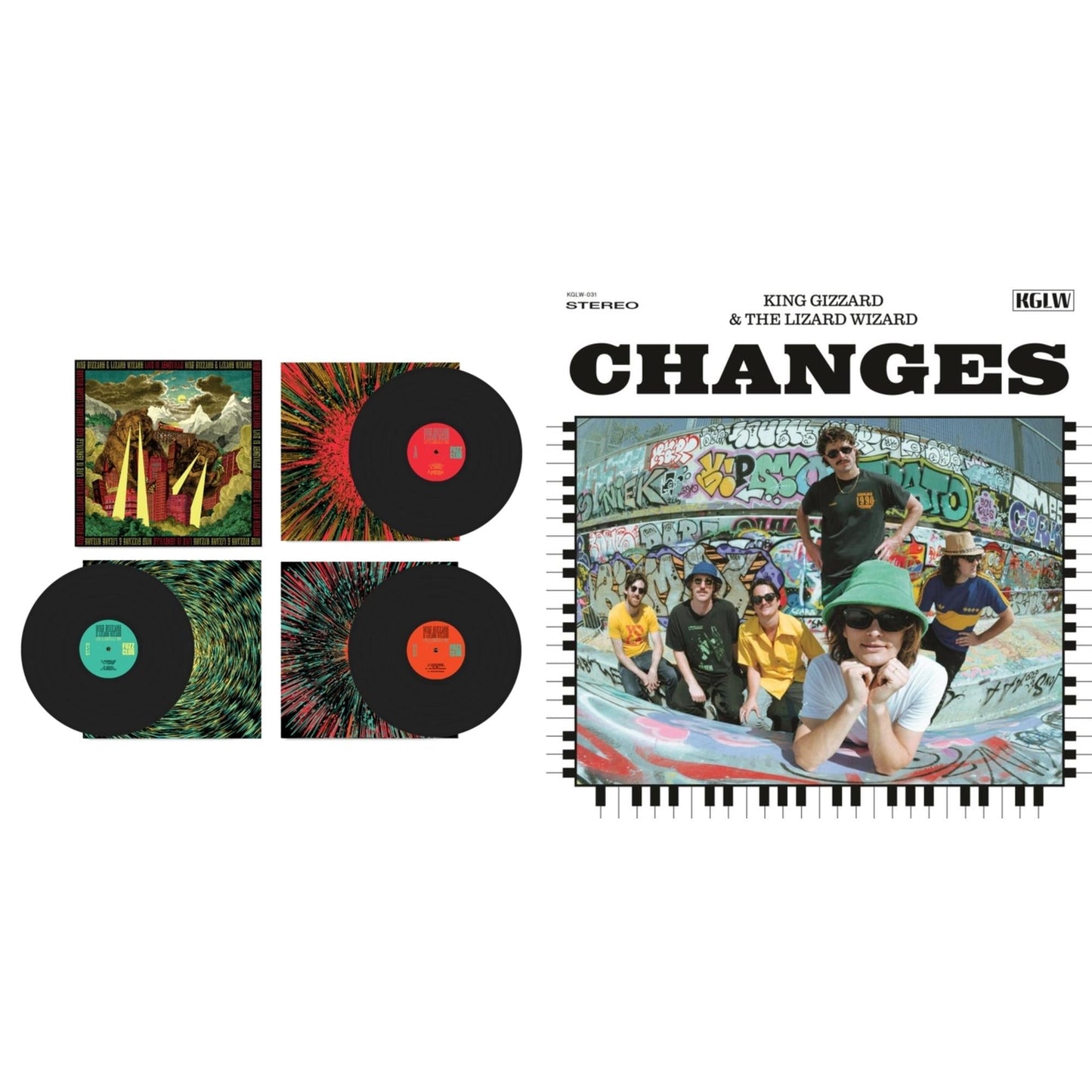 Live In Adelaide '19 (Fuzz Club Official Bootleg) & Changes (Recycled Black Wax LP Vinyl)