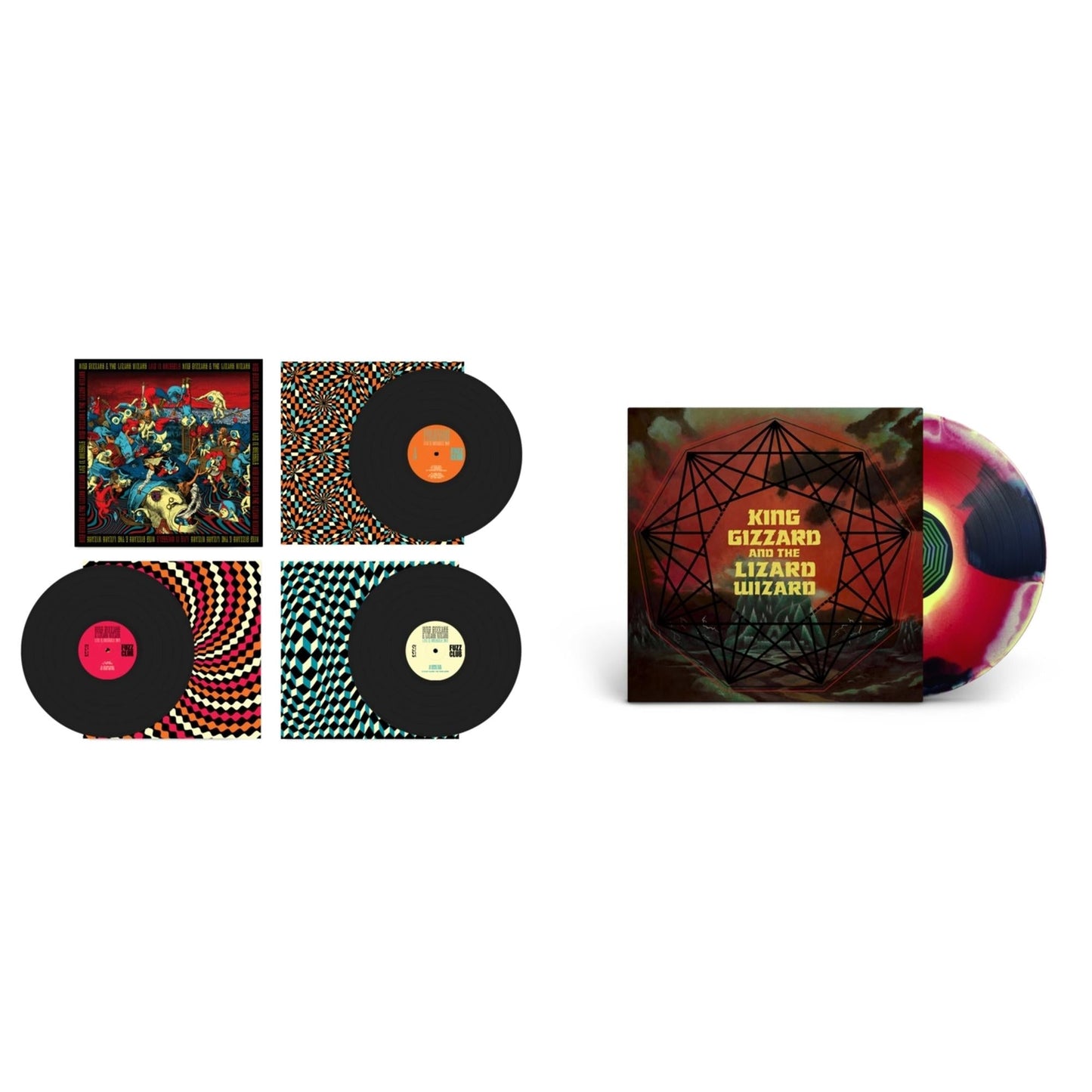 Live In Brussels '19 (Fuzz Club Official Bootleg) & Nonagon Infinity (Yellow/Red/Black LP Vinyl)