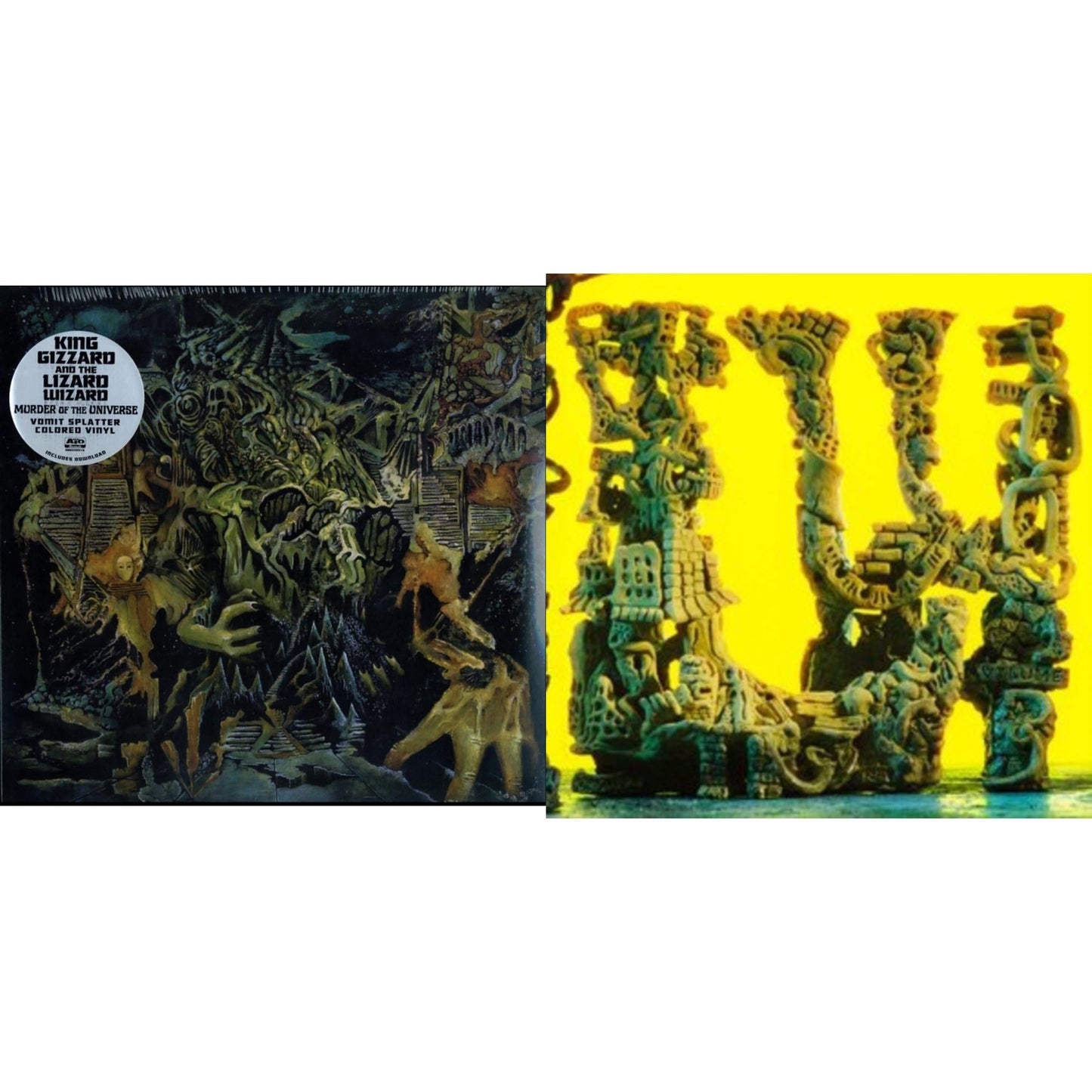 L.W. & Murder Of The Universe (Transparent Green W/Mustard Yelow Splatter LP Vinyl)