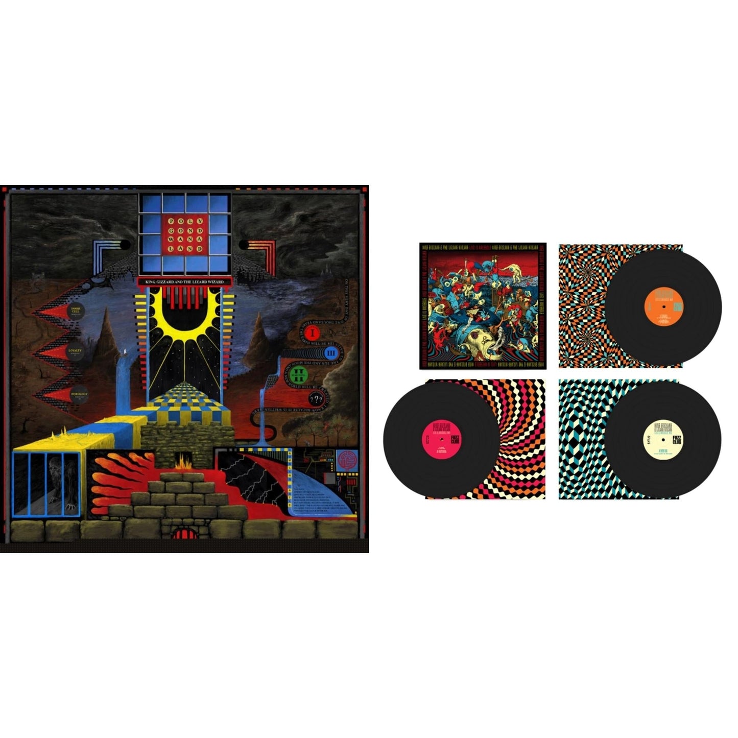 King Gizzard & The Lizard Wizard - Live In Brussels '19 (Fuzz Club Official Bootleg) & Polygondwanaland - LP Vinyl Bundle