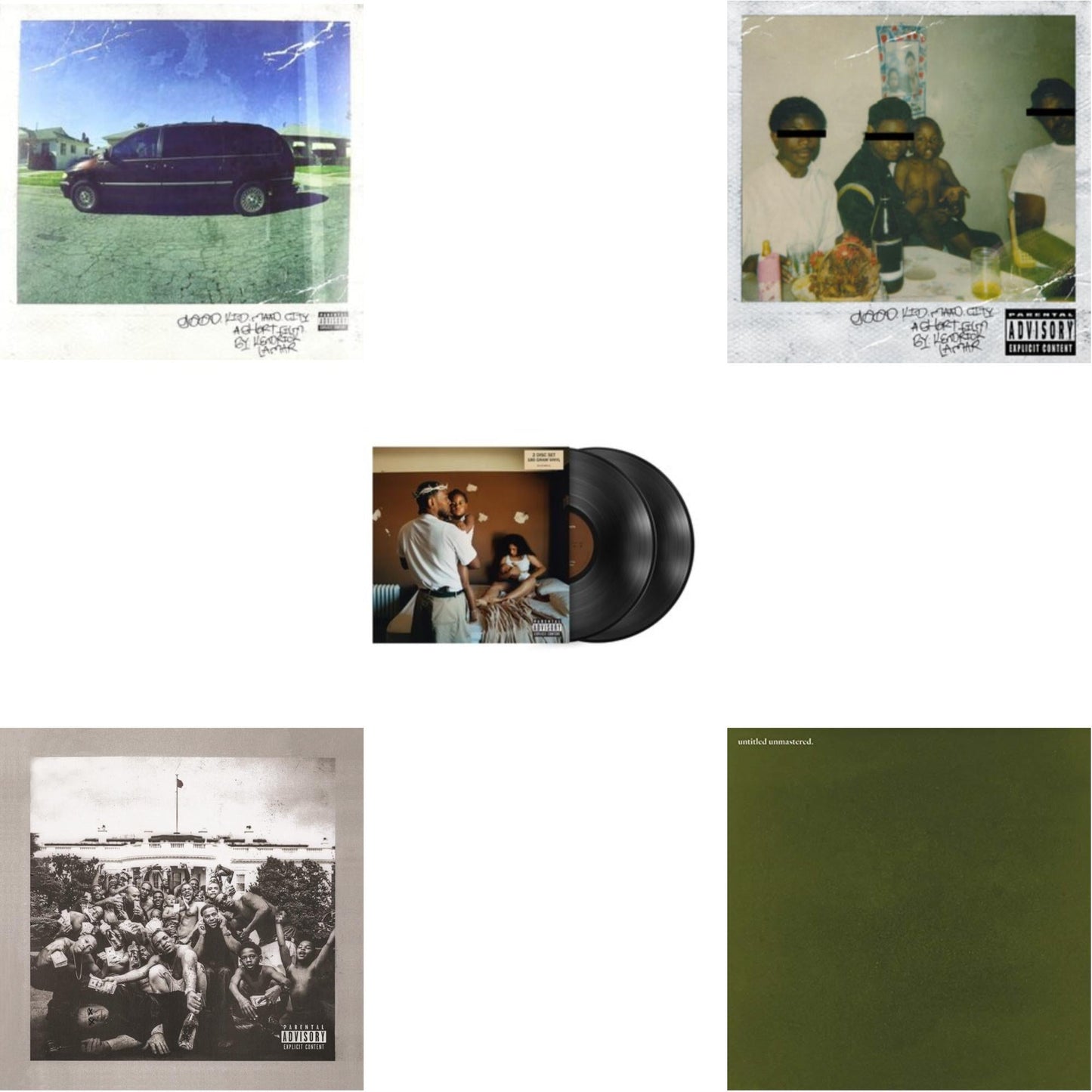 Mr. Morale & The Big Steppers (180G/2LP) & Good Kid, M.A.A.D City (X) (10Th Anniversary Edition/2LP) & Good Kid, M.A.A.D City & To Pimp A Butterfly & Untitled Unmastered