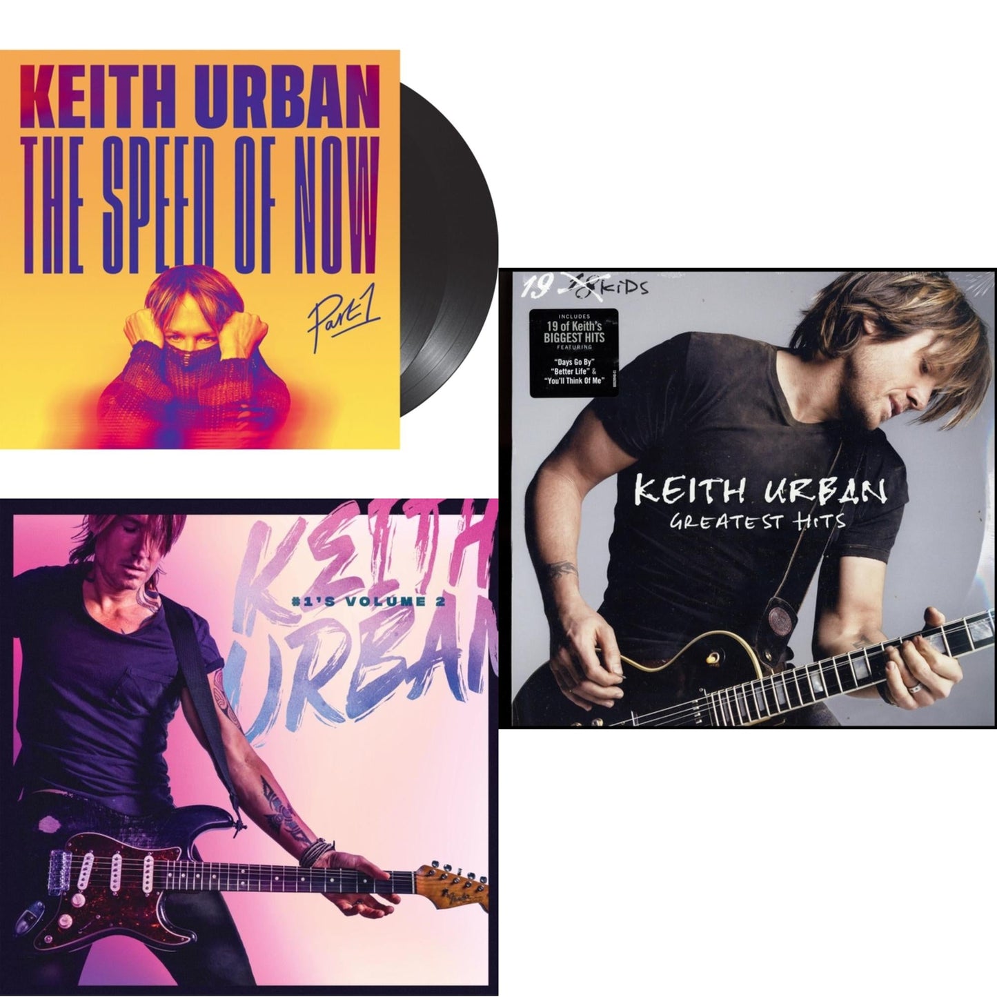 Speed Of Now Part 1 (2LP) & #1'S - Volume 2 (Grape LP Vinyl) & Greatest Hits - 19 Kids (2 LP)