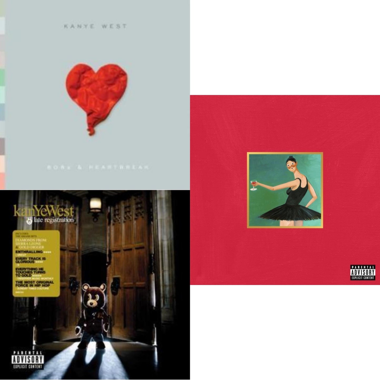 Late Registration & 808S & Heartbreak & My Beautiful Dark Twisted Fantasy