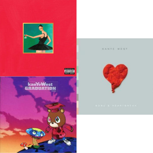 Kanye West - Graduation & 808S & Heartbreak & My Beautiful Dark Twisted Fantasy - CD Bundle