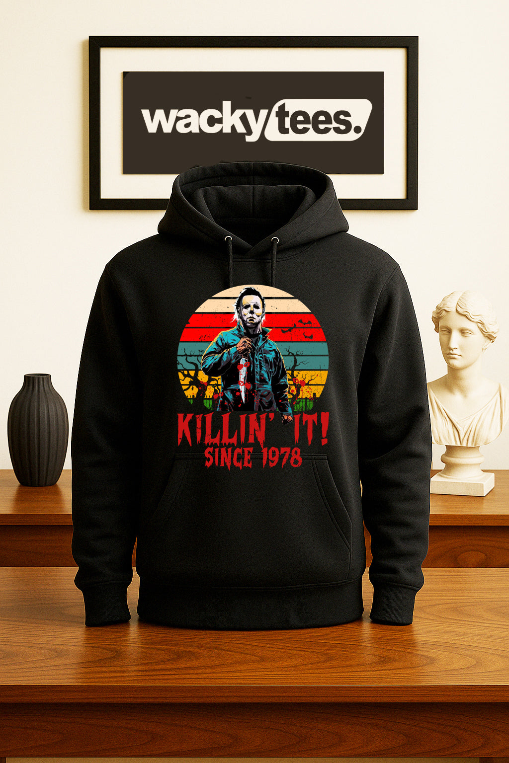 Killin It Since 78 Michael Myers Horror Terror Halloween Graphic Tee Shirt