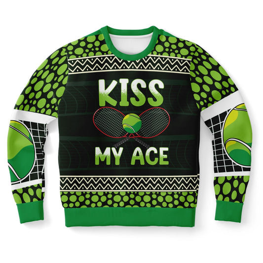 Kiss My Ace Tennis Christmas Sweatshirt