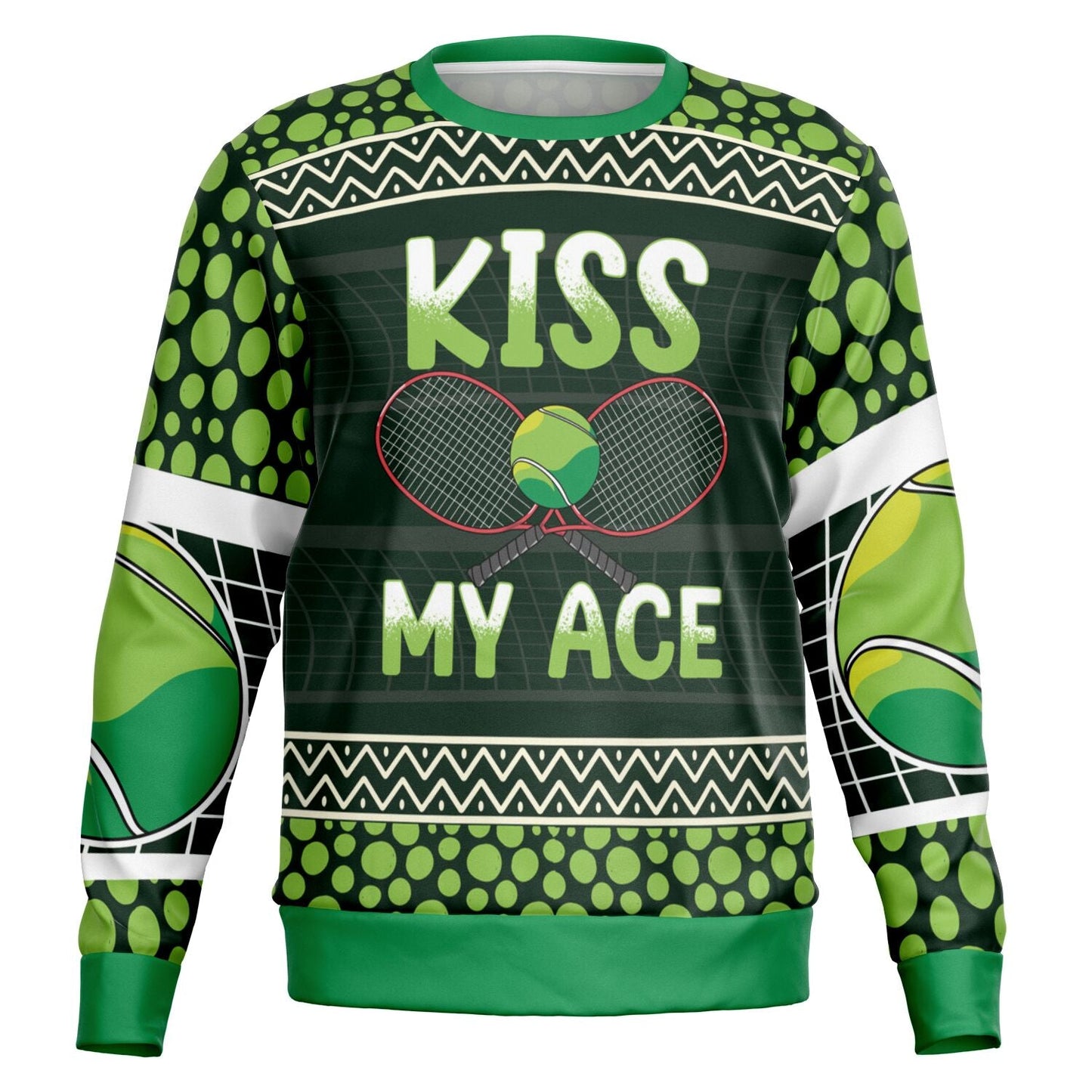 Kiss My Ace Tennis Christmas Sweatshirt