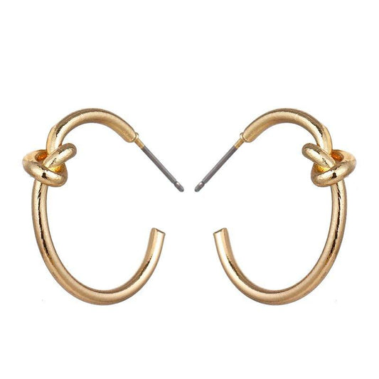 Knot Hoop Earrings