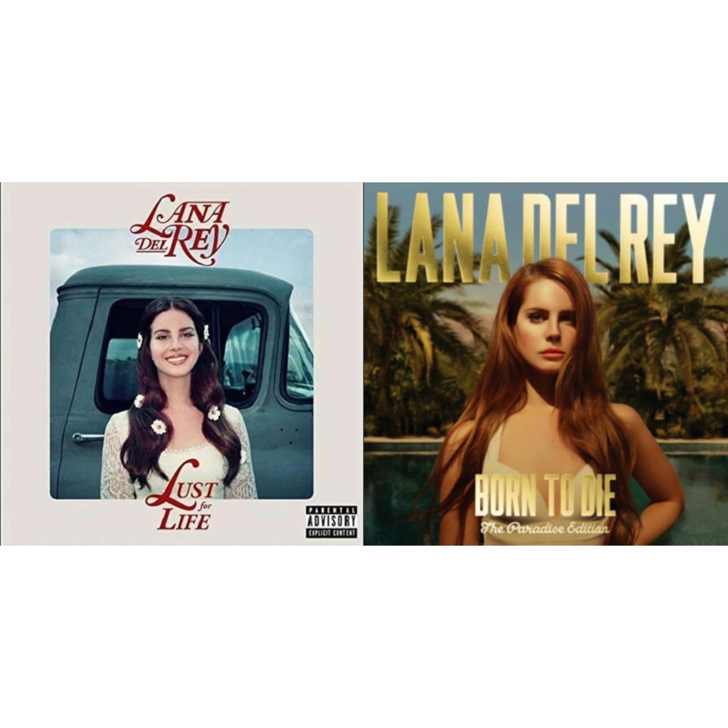 Lana Del Rey - Born To Die (Paradise Edition) & Lust For Life - CD Bundle
