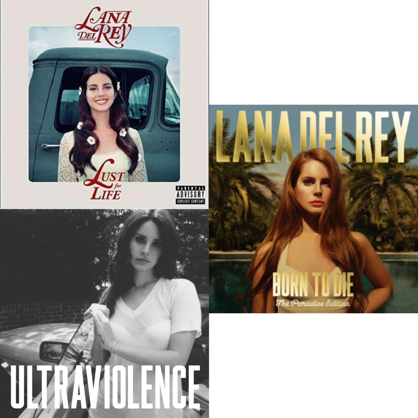 Born To Die (Paradise Edition) & Ultraviolence & Lust For Life