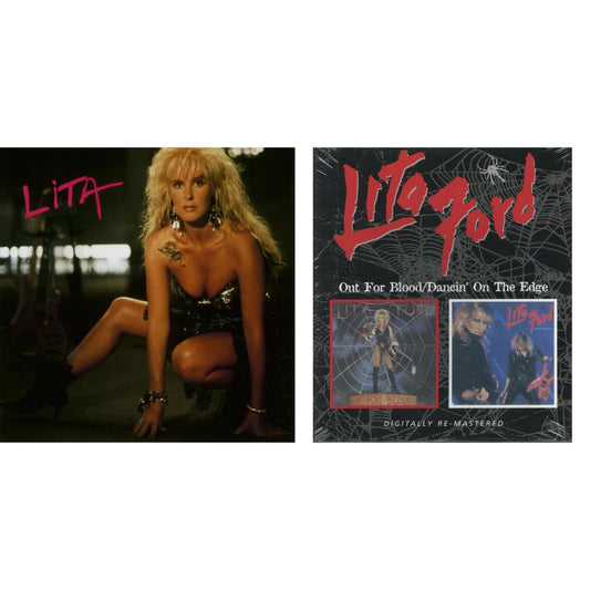 Lita Ford - Out For Blood / Dancin On The Edge (Remastered) & Lita - CD Bundle