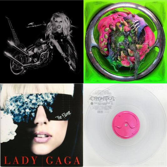 Born This Way - The Tenth Anniversary (3LP) & Dawn Of Chromatica (Clear LP Vinyl) & Chromatica (Milky Clear LP Vinyl) & Fame