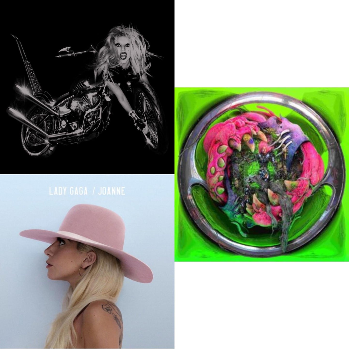Born This Way - The Tenth Anniversary (3LP) & Dawn Of Chromatica (Clear LP Vinyl) & Joanne