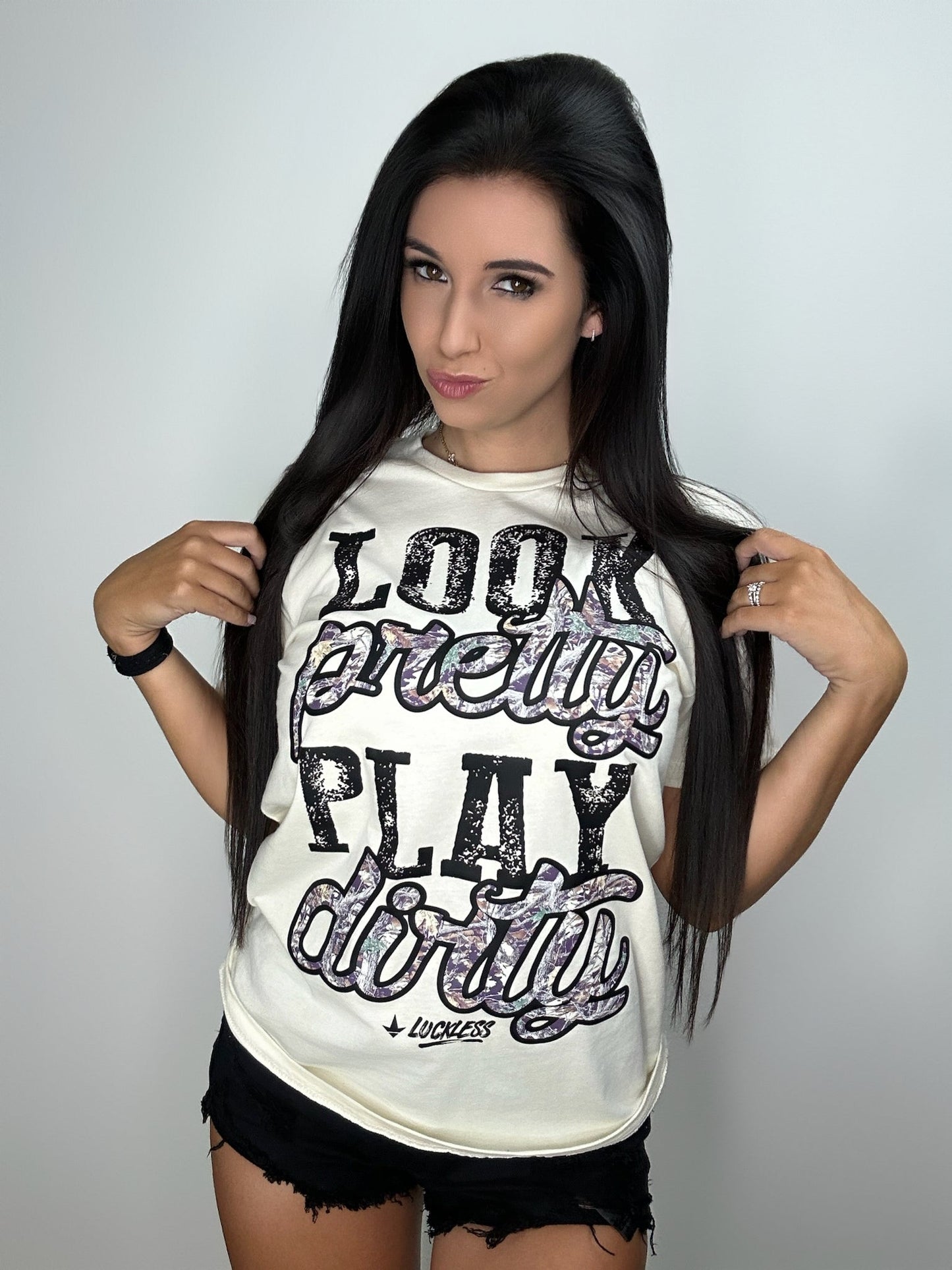 Look Pretty Play Dirty Faded Camo