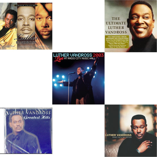 Luther Vandross - Greatest Hits & Best Of Luther Vandross & Live Radio City Music Hall 2003 & Dance With My Father & Give Me The Reason / Never Let Me Go / Power Of Love - CD Bundle