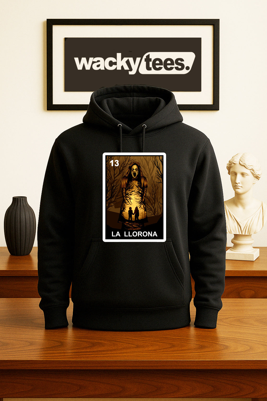 La Llorona The Wailer Halloween 1 Loteria Mexican Bingo Graphic Tee Shirt