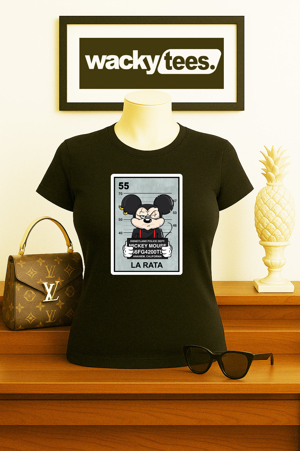 La Rata Disneyland Loteria The Rat Mexican Bingo Graphic Tee Shirt