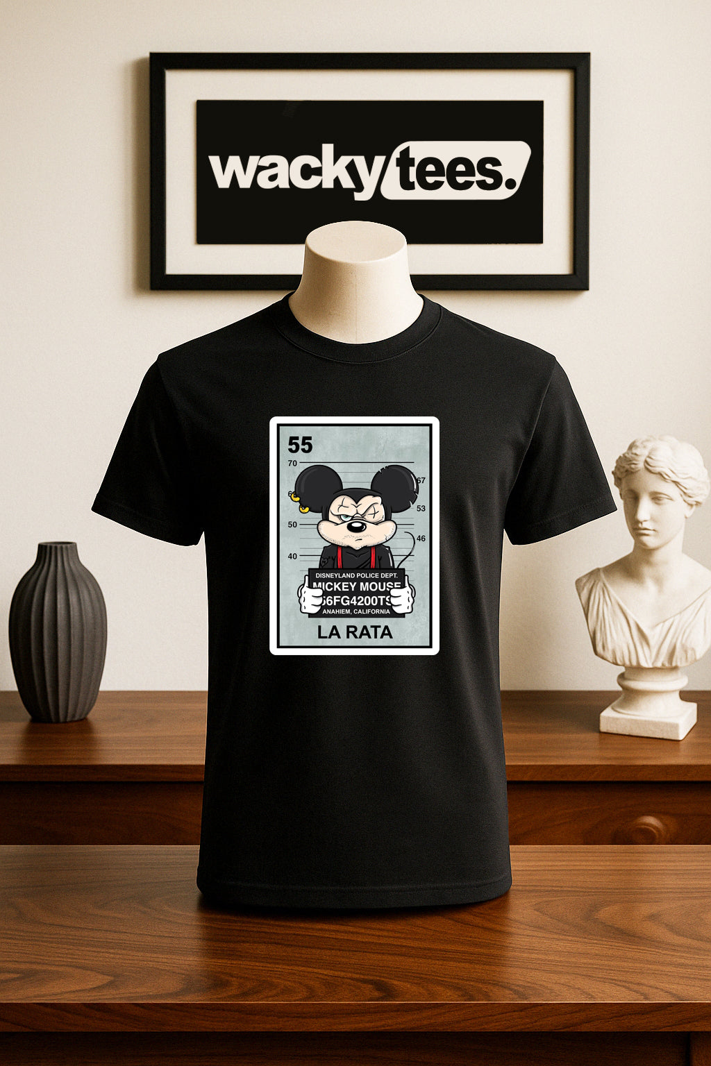 La Rata Disneyland Loteria The Rat Mexican Bingo Graphic Tee Shirt