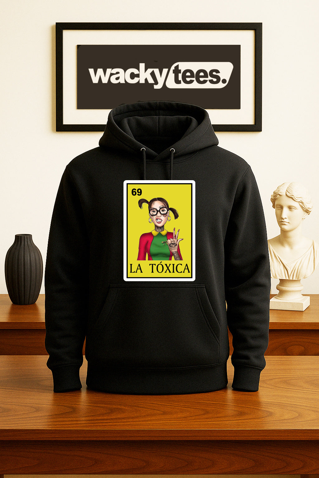 La Toxica Chilindrina Loteria Mexican Bingo Graphic Tee Shirt