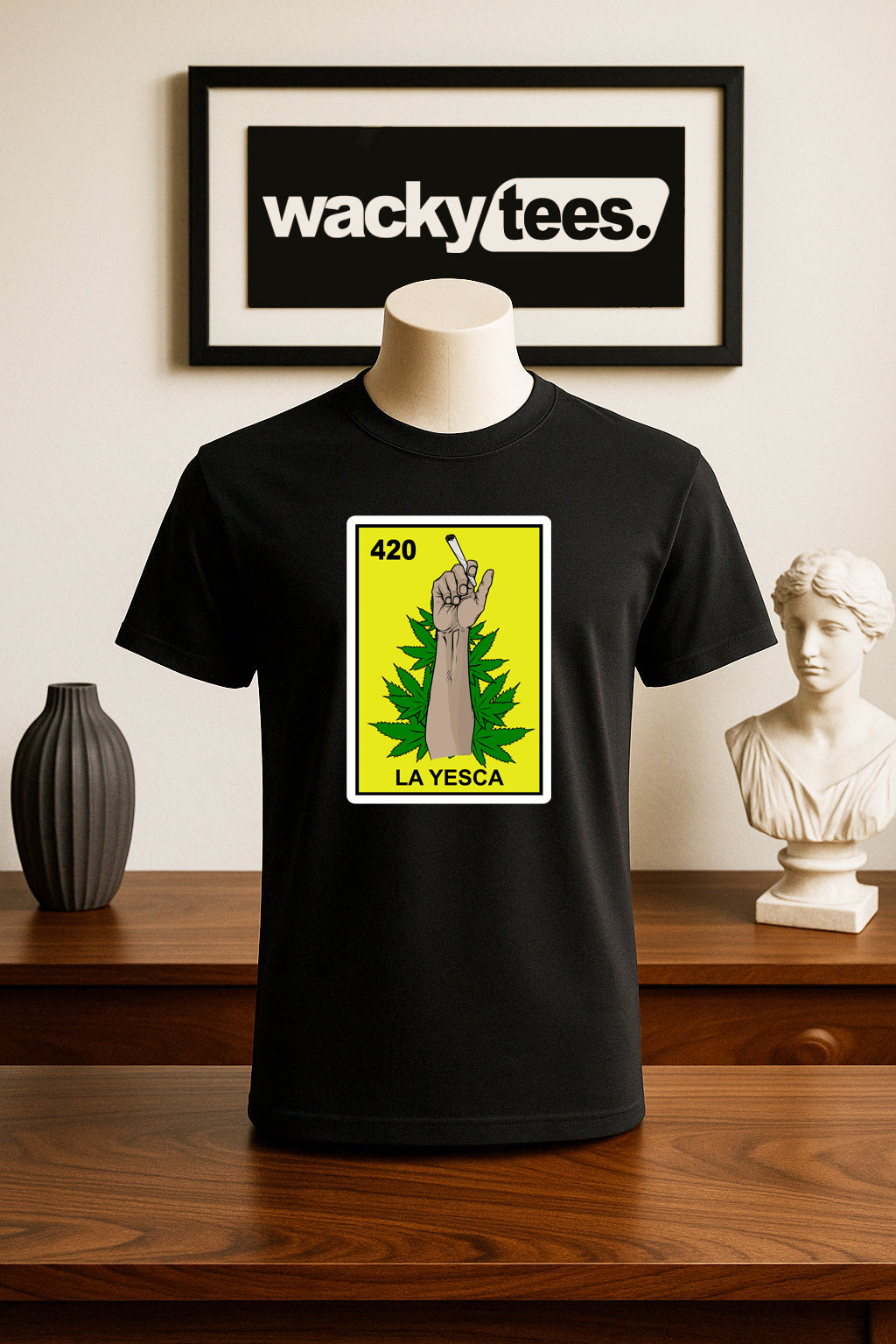 La Yesca Loteria The Marijuana Mexican Bingo Graphic Tee Shirt