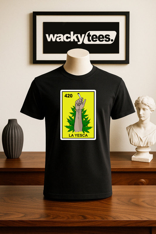 La Yesca Loteria The Marijuana Mexican Bingo Graphic Tee Shirt